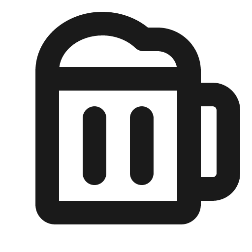 Beer stein bold icon, bold style, from Phosphor