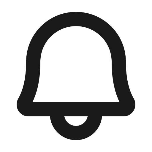 Bell bold icon, bold style, from Phosphor