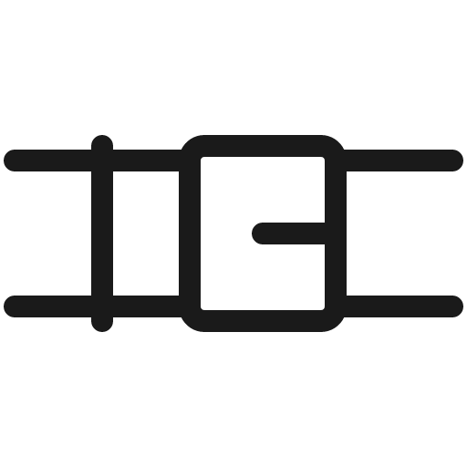 Belt light icon, light style, from Phosphor