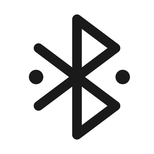 Bluetooth connected icon, solid style, from Phosphor