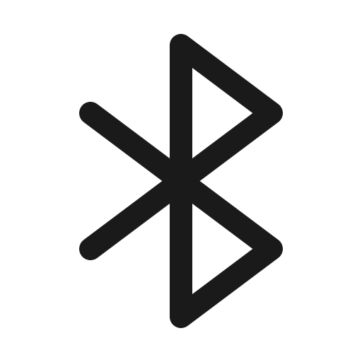 Bluetooth icon, solid style, from Phosphor