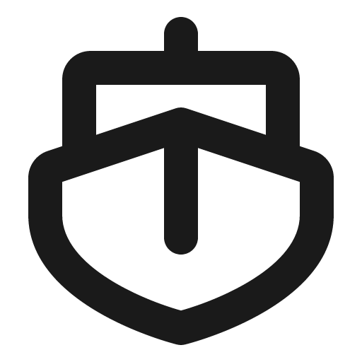 Boat bold icon, bold style, from Phosphor