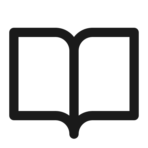 Book open icon, solid style, from Phosphor