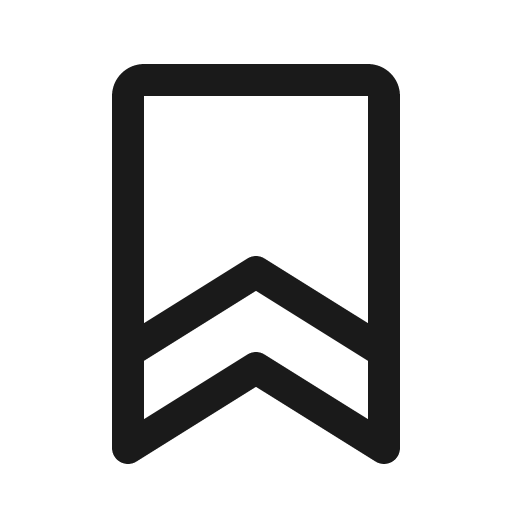 Bookmark icon, solid style, from Phosphor