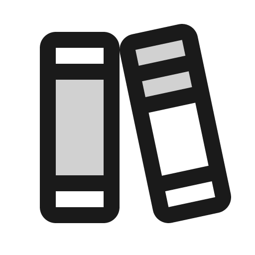 Books duotone icon, two-tone style, from Phosphor