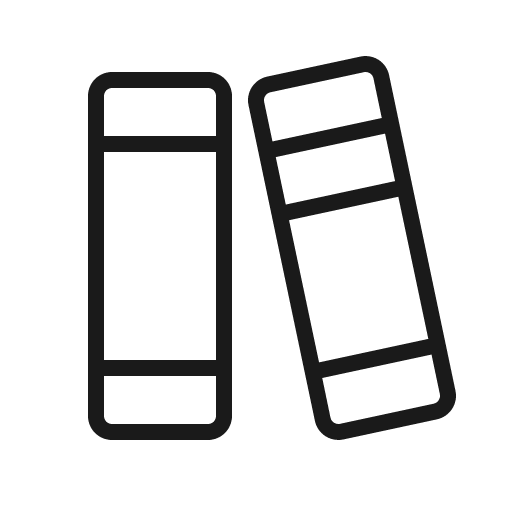 Books thin icon, thin style, from Phosphor