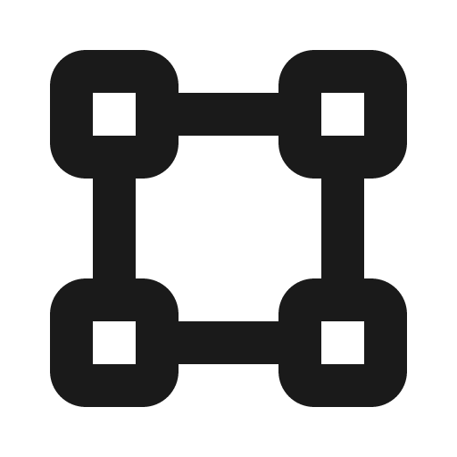 Bounding box bold icon, bold style, from Phosphor