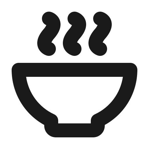 Bowl steam bold icon, bold style, from Phosphor