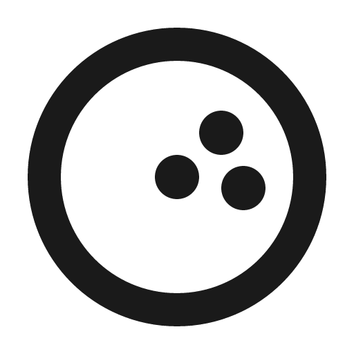 Bowling ball bold icon, bold style, from Phosphor