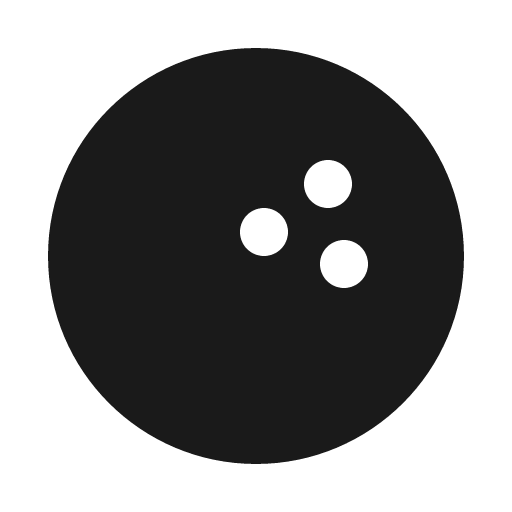 Bowling ball fill icon, filled style, from Phosphor