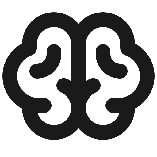 Brain bold icon, bold style, from Phosphor