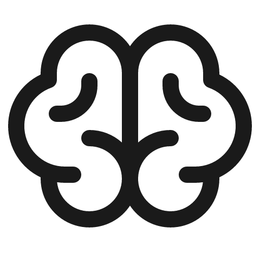 Brain icon, solid style, from Phosphor