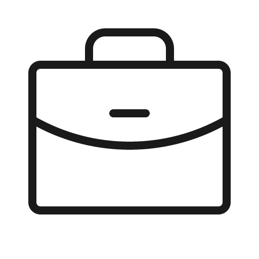 Briefcase thin icon, thin style, from Phosphor