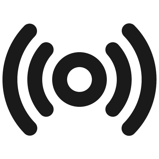 Broadcast bold icon, bold style, from Phosphor