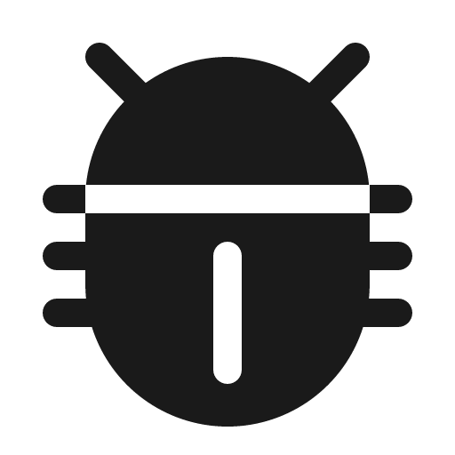 Bug beetle fill icon, filled style, from Phosphor