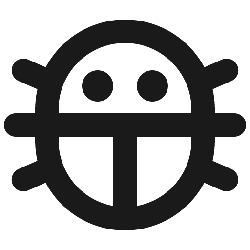 Bug bold icon, bold style, from Phosphor