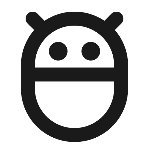 Bug droid bold icon, bold style, from Phosphor