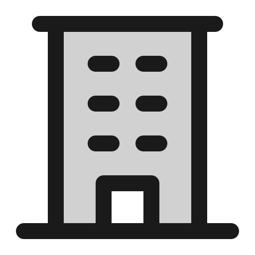 Building duotone icon, two-tone style, from Phosphor