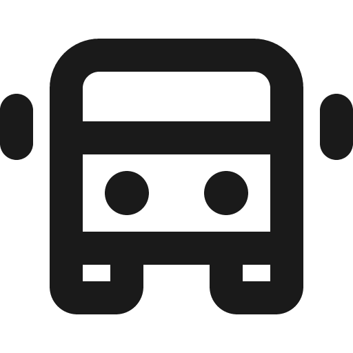 Bus bold icon, bold style, from Phosphor