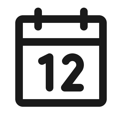 Calendar icon, solid style, from Phosphor