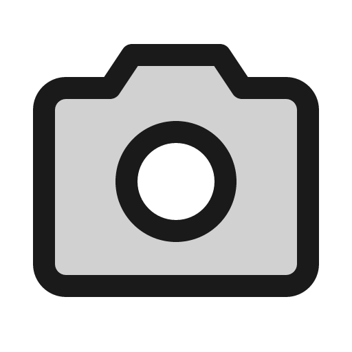 Camera duotone icon, two-tone style, from Phosphor