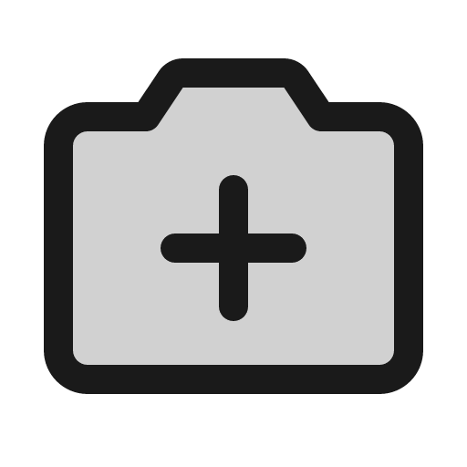 Camera plus duotone icon, two-tone style, from Phosphor