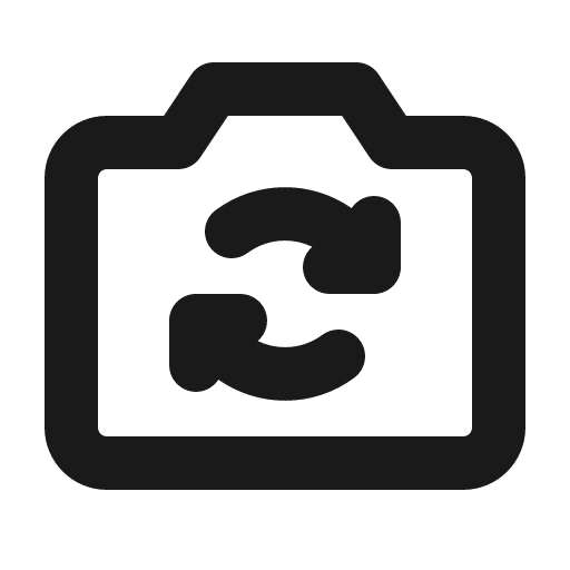 Camera rotate bold icon, bold style, from Phosphor