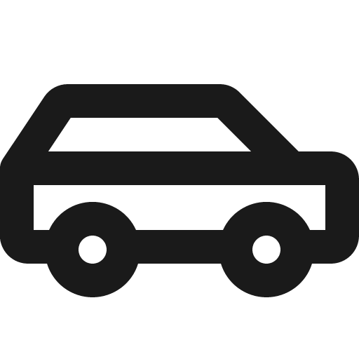 Car profile bold icon, bold style, from Phosphor