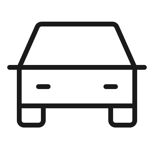 Car thin icon, thin style, from Phosphor