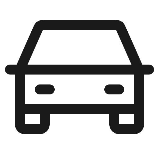 Car icon, solid style, from Phosphor