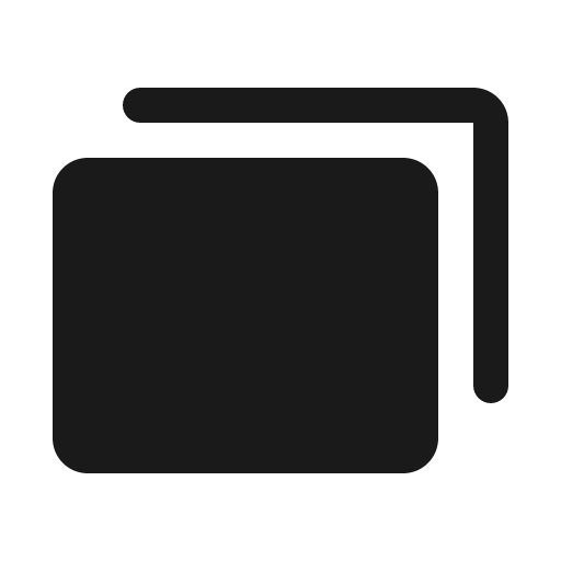 Cards fill icon, filled style, from Phosphor