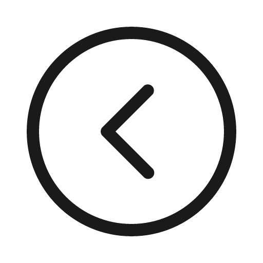 Caret circle left light icon, light style, from Phosphor