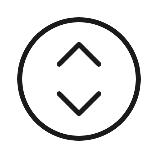 Caret circle up down thin icon, thin style, from Phosphor