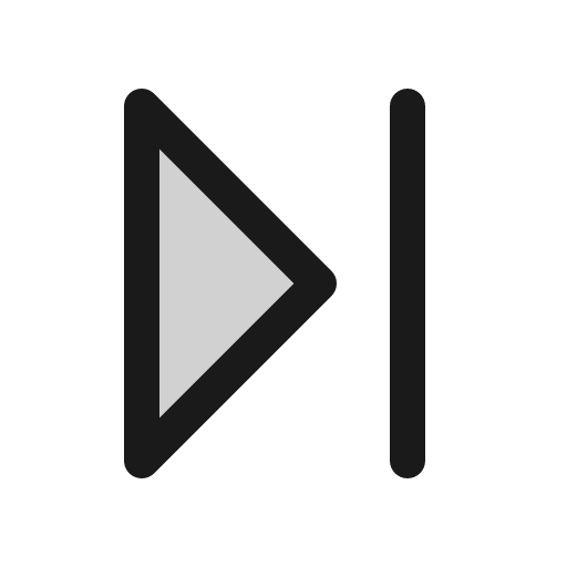 Caret line right duotone icon, two-tone style, from Phosphor