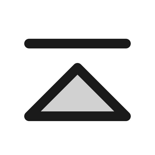 Caret line up duotone icon, two-tone style, from Phosphor