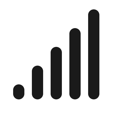 Cell signal full bold icon, bold style, from Phosphor