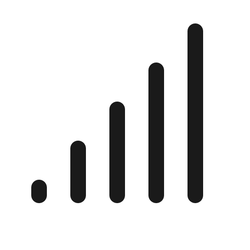 Cell signal full icon, solid style, from Phosphor