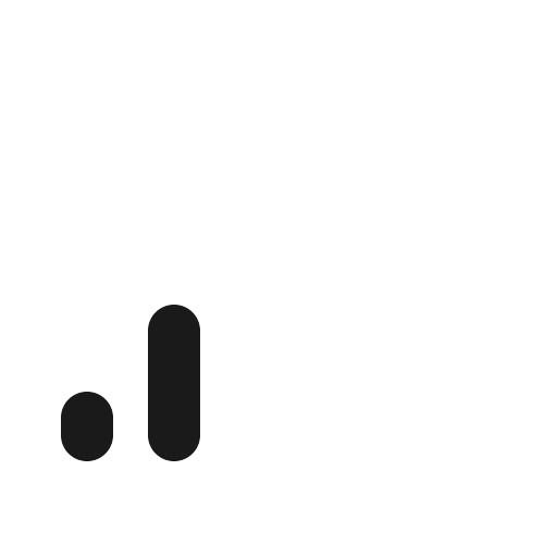 Cell signal low bold icon, bold style, from Phosphor