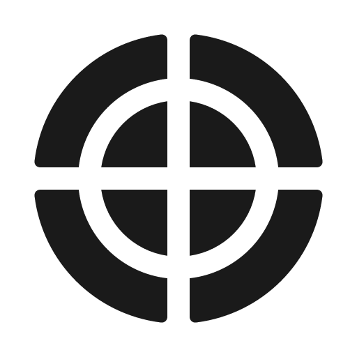 Chart polar fill icon, filled style, from Phosphor