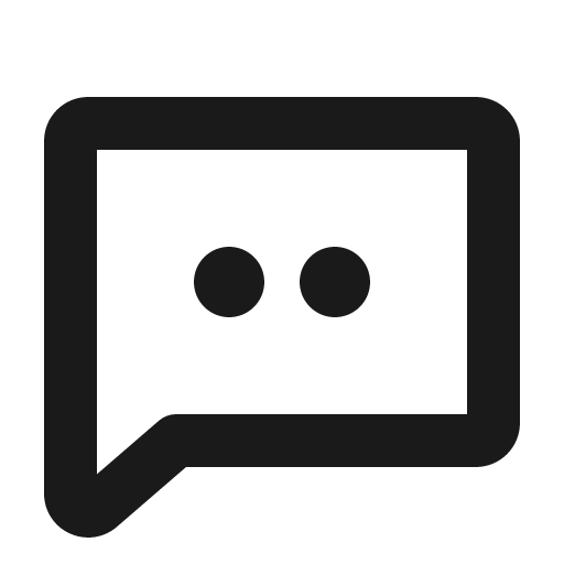 Chat dots bold icon, bold style, from Phosphor