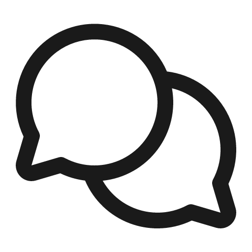 Chats circle icon, solid style, from Phosphor