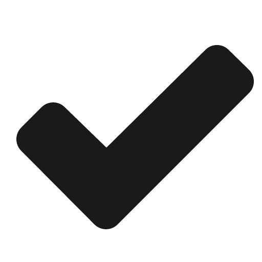 Check fat fill icon, filled style, from Phosphor