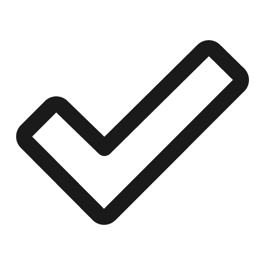Check fat icon, solid style, from Phosphor