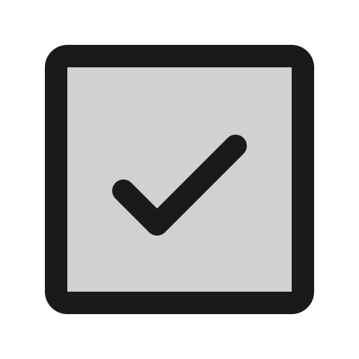 Check square duotone icon, two-tone style, from Phosphor