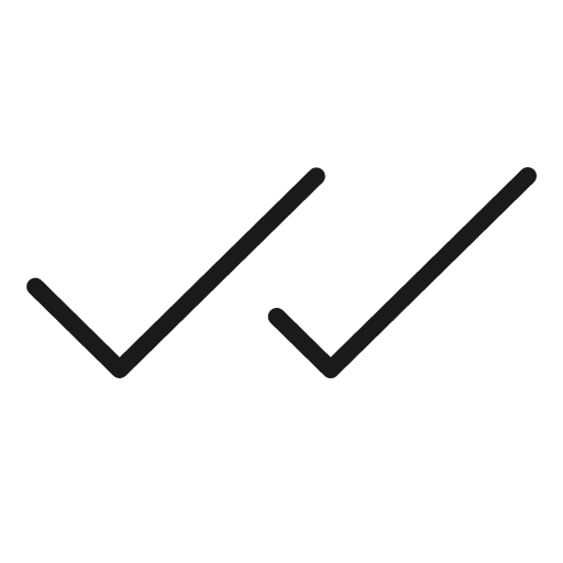 Checks thin icon, thin style, from Phosphor