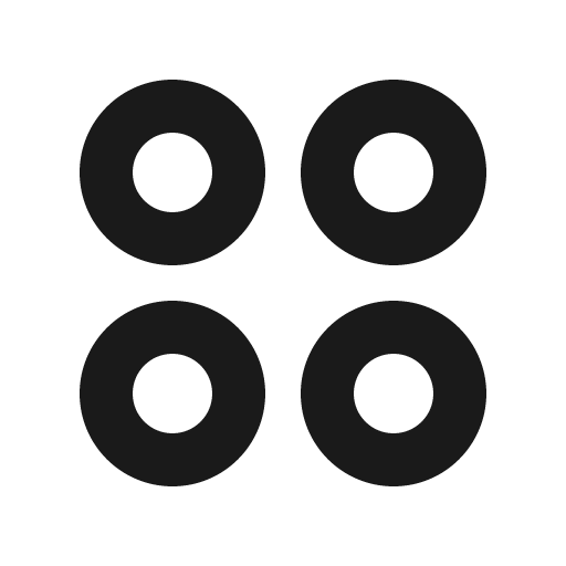 Circles four bold icon, bold style, from Phosphor
