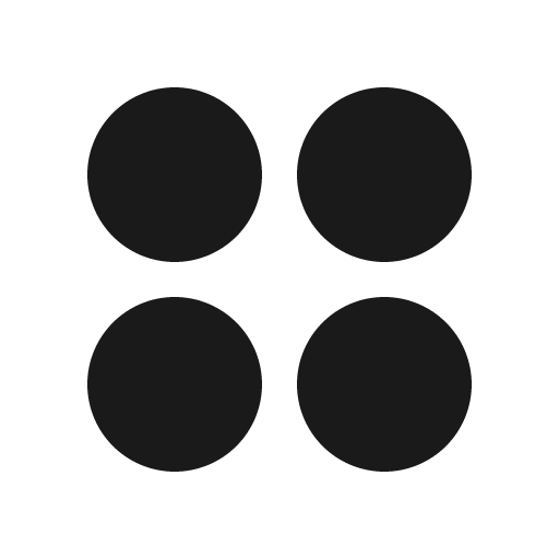 Circles four fill icon, filled style, from Phosphor