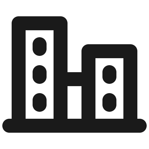 City bold icon, bold style, from Phosphor