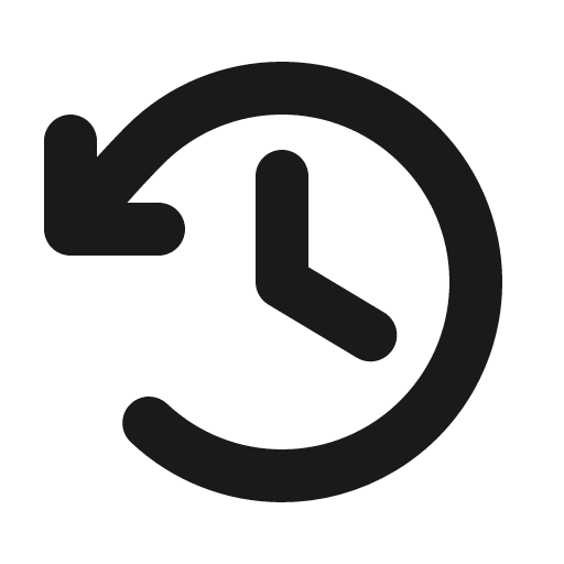 Clock counter clockwise bold icon, bold style, from Phosphor