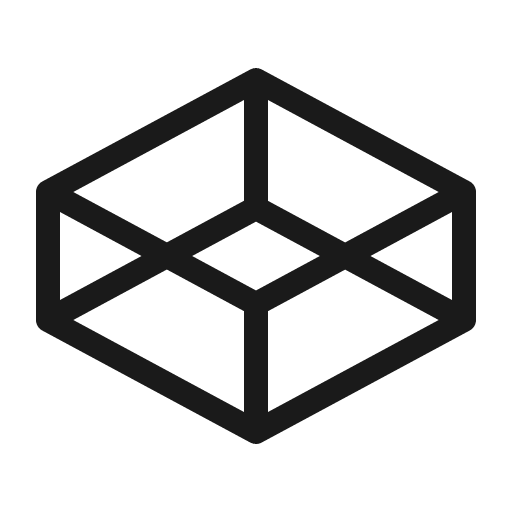 Codepen logo light icon, light style, from Phosphor